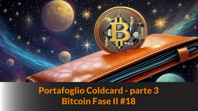 Portafoglio Coldcard – parte 3 – Bitcoin Fase II #18