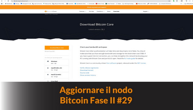 Aggiornare il nodo – Bitcoin Fase II #29